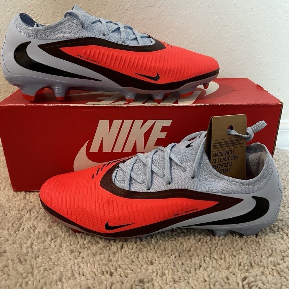 Nike Phantom 6 Low Pro FG Blue Crimson Red HJ4122-400 Men's Size 7.5 Cleats New